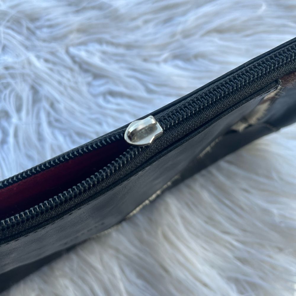 Claudia Firenze 💫Black💫 Leather Clutch Faux Fur - Picture 5 of 6